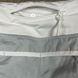 Lululemon Speed Shorts - Silver Spoon Sparkle